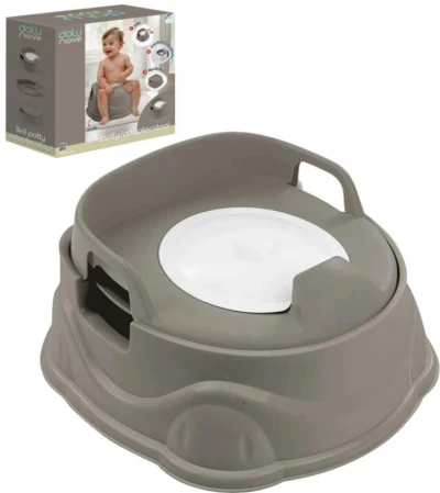 DOLU Nočník / sedátko na WC / baby stolička 3v1 šedá DOLU Nočník / sedátko na WC / baby stolička 3v1 šedá