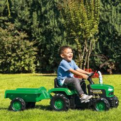 DOLU Traktor šlapací set s vlečkou 173x53x45cm zelený plast