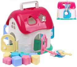 Domeček baby vkládací herní set s 8 tvary a svazkem klíčů v síťce Domeček baby vkládací herní set s 8 tvary a svazkem klíčů v síťce