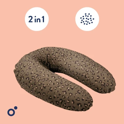 Doomoo Buddy multifunkční kojicí polštář LEOPARD BRONZE
