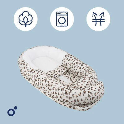 Doomoo Cocoon hnízdečko Leopard Cream