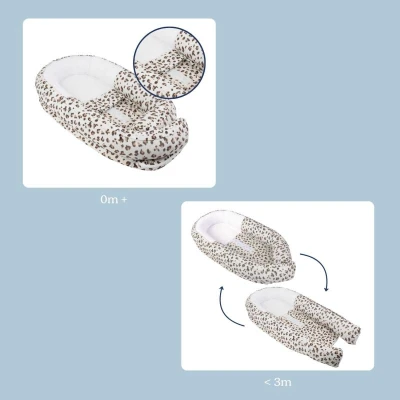 Doomoo Cocoon hnízdečko Leopard Cream