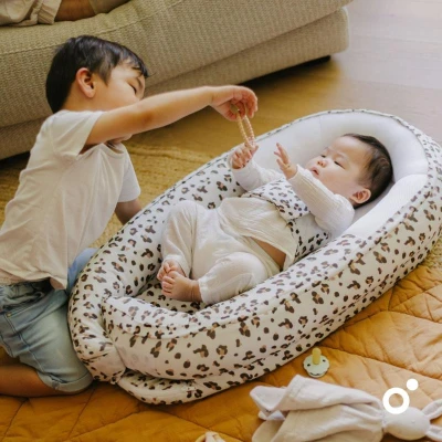 Doomoo Cocoon hnízdečko Leopard Cream