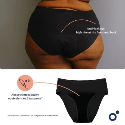 Doomoo Poporodní a menstruační kalhotky Black
