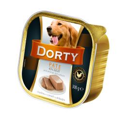 DORTY Dog Drůbeží, vanička 300 g (bal. 9 ks)