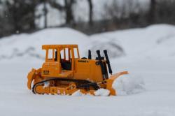 Buldozer, 1:20, funkční lžíce, zvukový modul, LED, RTR