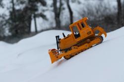 Buldozer, 1:20, funkční lžíce, zvukový modul, LED, RTR