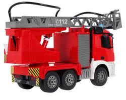DOUBLE E RC hasičský truck Merecedes-Benz Antos s funkční stříkačkou a žebříkem 1:20