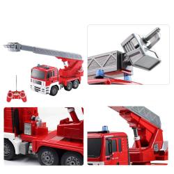 MAN FIRE TRUCK 4WD Hasiči, 1:20, zvukový modul, LED, funkční žebřík, RTR