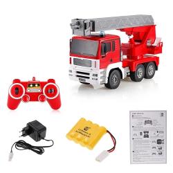 MAN FIRE TRUCK 4WD Hasiči, 1:20, zvukový modul, LED, funkční žebřík, RTR