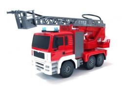 MAN FIRE TRUCK 4WD Hasiči, 1:20, zvukový modul, LED, funkční žebřík, RTR