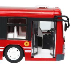 Městský autobus s otevíracími dveřmi 33cm červený