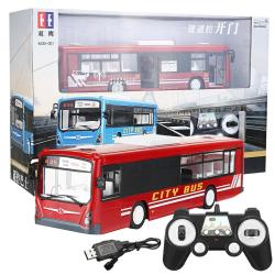 Městský autobus s otevíracími dveřmi 33cm červený