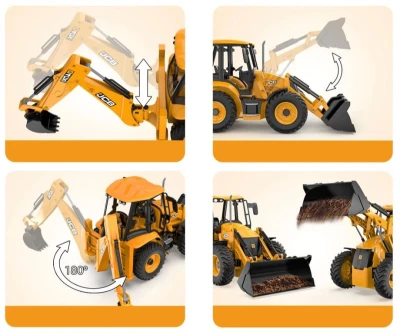 Double E JCB 4CX žlutý 1:20 RTR RC traktorbagr