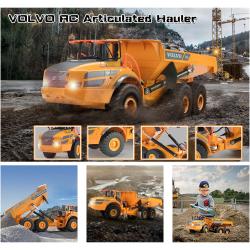 DoubleE RC kloubový dumper VOLVO A40G 1:20 56 cm 6WD LED zvuky RTR sada