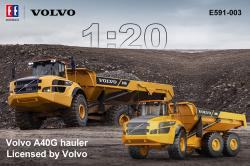 DoubleE RC kloubový dumper VOLVO A40G 1:20 56 cm 6WD LED zvuky RTR sada