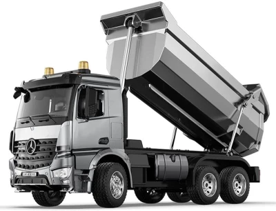 S-idee Mercedes-Benz Arocs RC kovový sklápěč, 1:20, 4WD, šedý + sleva 600,- na příslušenství