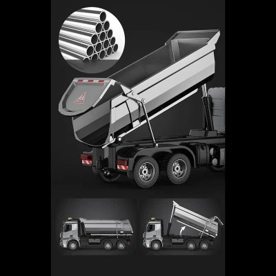 S-idee Mercedes-Benz Arocs RC kovový sklápěč, 1:20, 4WD, šedý + sleva 600,- na příslušenství