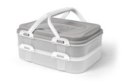 Dóza Piknik s uchy, 2 patra, 40x30x18cm PH (VÝPRODEJ)