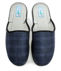 Dr. Orto - Befado Dr. Orto 132M015 modré káro pánské zdravotní pantofle