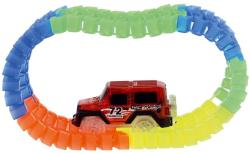 Dráha variabilní 72cm svítící ve tmě set s autíčkem na baterie LED Světlo