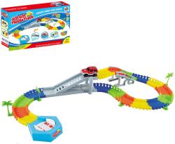 Dráha variabilní Go Go Flexile Track set 96ks s točnou a autem na baterie Světlo Dráha variabilní Go Go Flexile Track set 96ks s točnou a autem na baterie Světlo