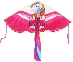 Drak létající jednorožec 140cm pro holky nylon v sáčku