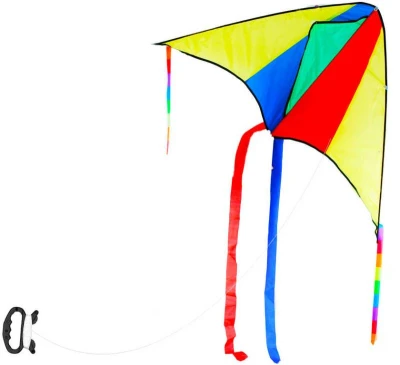 Drak létající nylonový 110x63cm jednošňůrový barevný
