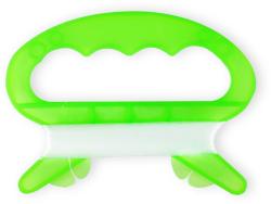 Drak létající smíšek 140cm žlutočerný smajlík s třásněmi nylonový