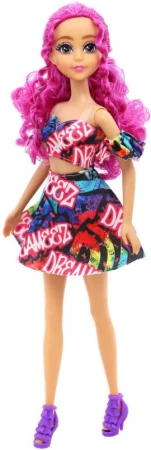 Dreameez mini panenka fashion dlouhé vlasy v kornoutku 4 druhy