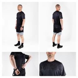 Force CITY čierno-sivý cyklistický dres