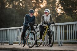 Force ENDLESS béžovo-zelený cyklodres - dlouhý rukáv