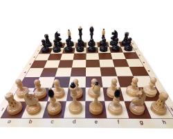 Drevene sachy.cz Česká klubovka Original komplet s nemačkavou šachovnicí a sáčkem