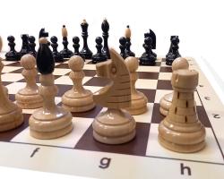 Drevene sachy.cz Česká klubovka Original komplet s nemačkavou šachovnicí a sáčkem