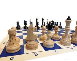 Drevene sachy.cz Česká klubovka Original komplet s nemačkavou šachovnicí a sáčkem