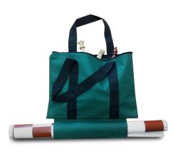 Drevene-sachy Klasická klubovka komplet s rolovací šachovnicí a taškou