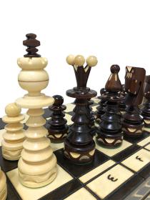 Drevene-sachy.cz Drevene sachy.cz Šachy Super Grand Maximus inkrustované mědí