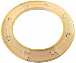 DŘEVO Autíčka městská vozidla 4ks set s dráhou (dřevěná hračka)