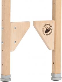 DŘEVO Tabule školní stojanová bílá na psaní fixy / magnetická 2v1