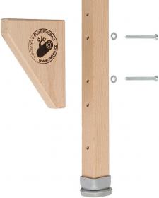 DŘEVO Tabule školní stojanová bílá na psaní fixy / magnetická 2v1