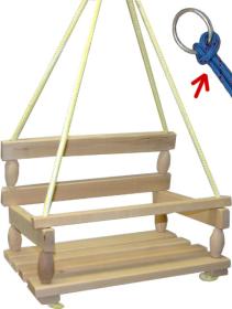 DŘEVO Houpačka dřevěná přírodní UNI 1011 (dřevěná hračka) DŘEVO Houpačka dřevěná přírodní UNI 1011 (dřevěná hračka)