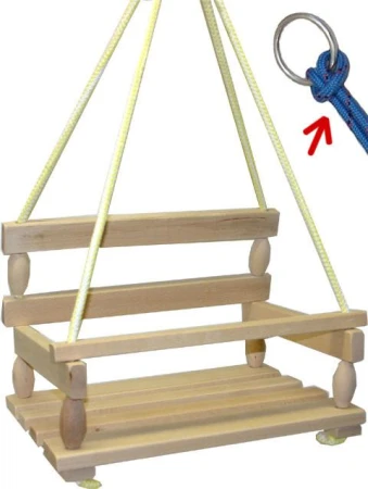DŘEVO Houpačka dřevěná přírodní UNI 1011 (dřevěná hračka)