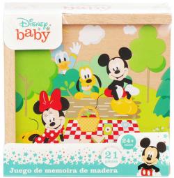 DŘEVO Hra Domino Mickey Mouse 21 dílků v krabičce (společenská hra)