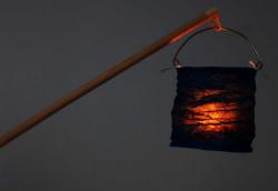 DŘEVO Hůlka bambusová 55cm náhradní díl k lampionu v sáčku