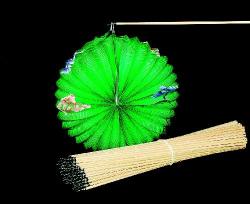 DŘEVO Hůlka dřevěný držák 60cm doplněk k lampionu