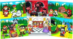 DŘEVO Kostky obrázkové Moje první pohádky set 12ks (dřevěná hračka)