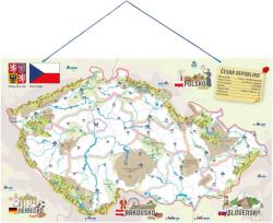 DŘEVO Mapa ČR magnetická 3v1 puzzle + společenská hra + didaktická pomůcka