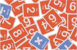 DŘEVO Počítadlo 100 kuliček s kartičkami s číslicemi (dřevěná hračka)