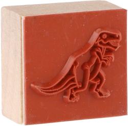 DŘEVO Razítka 3cm dřevěná 5+1 s poduškou Dinosauři na kartě