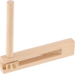 DŘEVO Řehtačka natur přírodní 13cm v sáčku (dřevěná hračka)